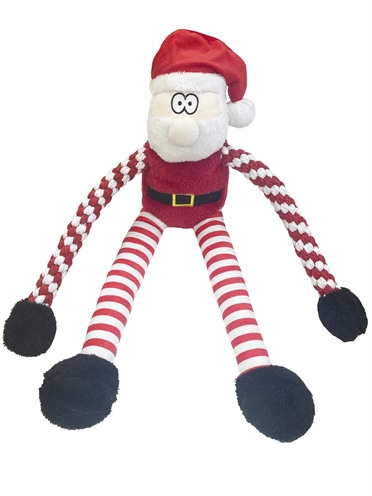 Happy pet stripey santa