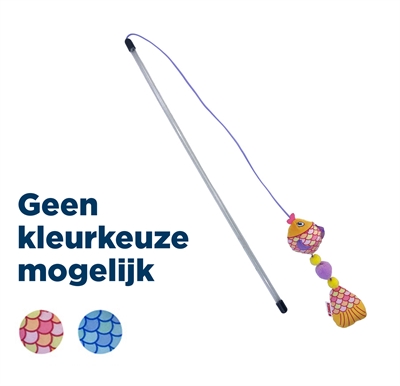 Kong kattenhengel scrattles vis | assorti 47x6x5 cm