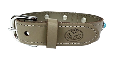 Sazzz halsband hond adventure stone | taupe 27-33x2,5 cm