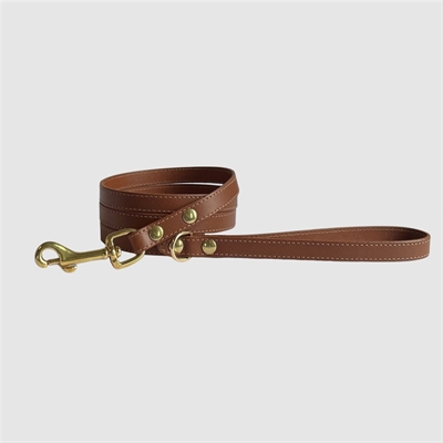 Sazzz hondenriem passion classic leer bruin | 147x1,5 cm