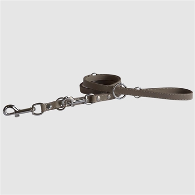 Sazzz hondenriem passion classic | verstelbaar leer taupe 113/156/181x1,5 cm
