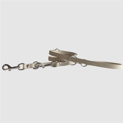 Sazzz hondenriem passion classic | verstelbaar leer creme 1,5 cm