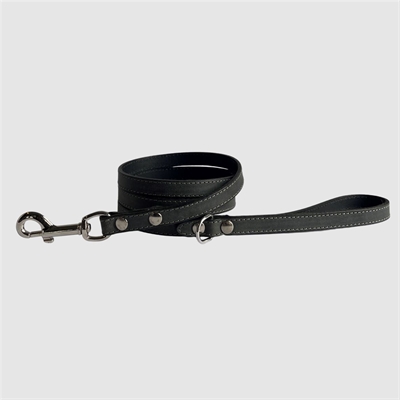 Sazzz hondenriem fearless vintage leer antraciet