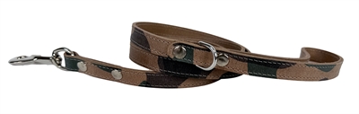 Sazzz hondenriem camouflage | fearless vintage leer 147x1,5 cm