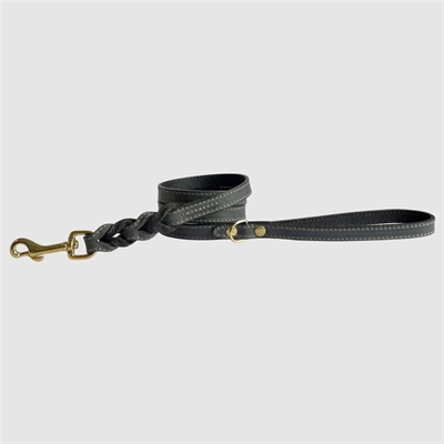 Sazzz hondenriem passion braided | zwart 135x1,5 cm