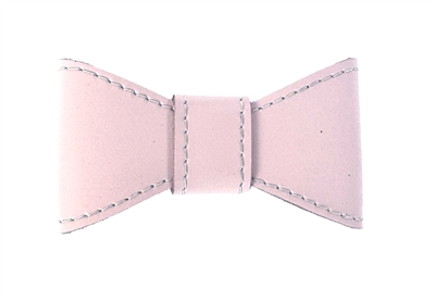 Sazzz vlinderstrik glamper classic leer lichtroze | m 2 cm