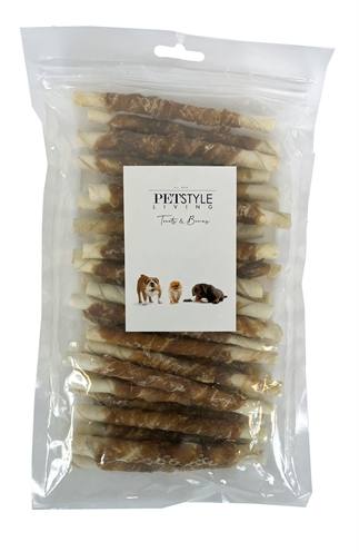 Petstyle living gedraaide stick eend | 12,5 cm, 30 st