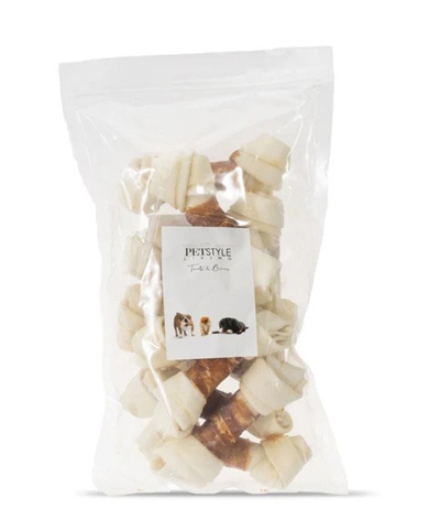 Petstyle living geknoopt bot met eend | 10 stuks, 12,5-13,5 cm
