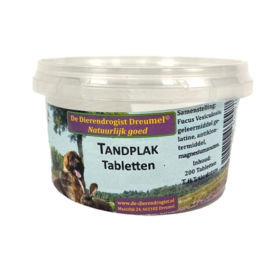 Dierendrogist tandplak tabletten | 200 st