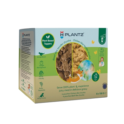 Henart plantz toppers multipack kip / beef | 8x150 gr