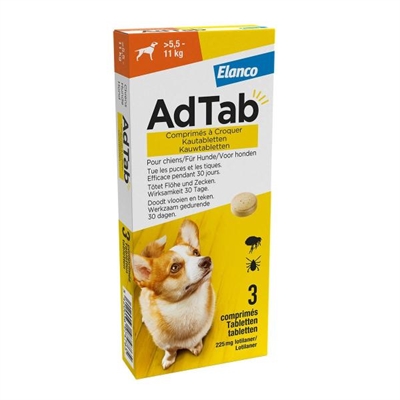 Adtab kauwtablet hond | 5,5-11 kg - 3 tbl