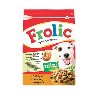 Frolic droog mini met gevogelte