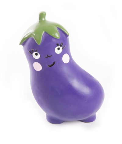 Martin hondenspeelgoed aubergine latex | 13x7,5x6 cm