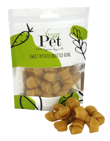 Veggie pet sweet potato knotted bone | 100 gr