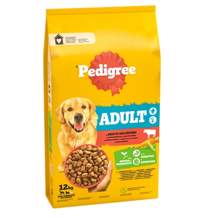 Pedigree adult met rund en groenten 12 kg | hondenvoer