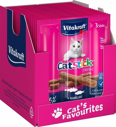 Vitakraft cat-stick mini kabeljauw met tonijn | 20x3 st