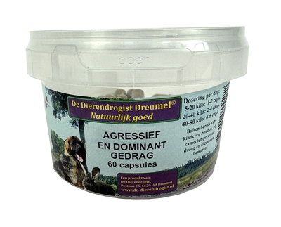 Dierendrogist agressief / dominant capsules | 60 st