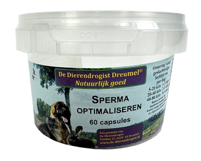 Dierendrogist sperma optimaliseren capsules | 60 st