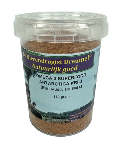 Dierendrogist krill | 150 gr voeding voor gezonde huisdieren