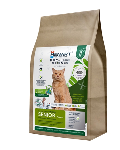 Henart mealworm insect cat senior | 1,5 kg met hem eierschaalmembraan