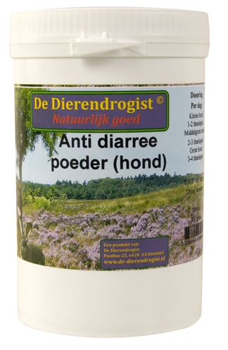 Dierendrogist diarree poeder hond | 200 gr
