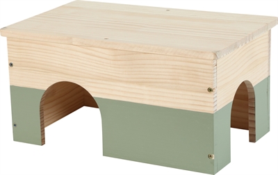 Zolux neolife houten huisje konijn groen | 40x25x20 cm