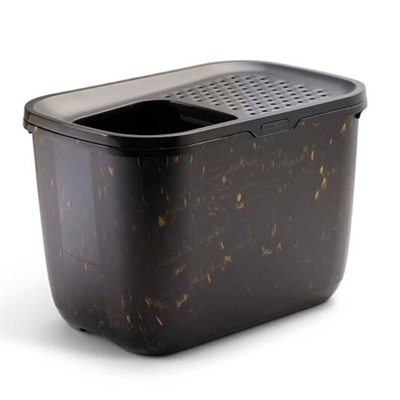 Savic kattenbak hop in marble zwart / goud | 58,8x39x39,5 cm