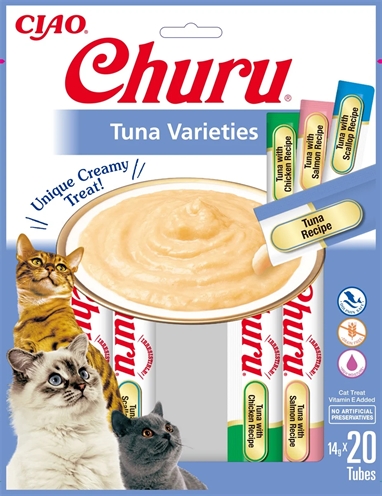 Inaba churu multipack tuna | 20x14 gr snack voor katten