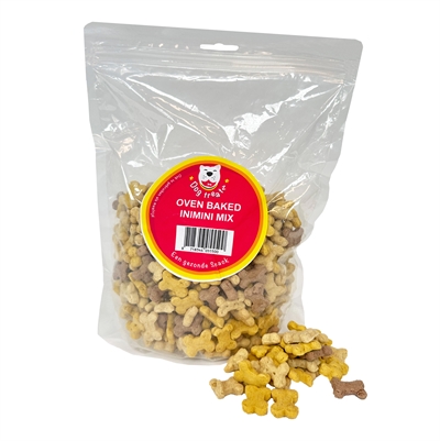 Dog treatz oven baked inimini mix | 600 gr hondenkoekjes
