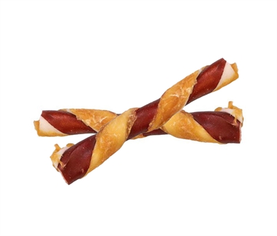 Petstyle living twisted stick multicolor 20 cm 2 st | kiplekker snack