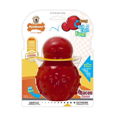 Nylabone strong rubber cone | baconsmaak, large tot 23 kg