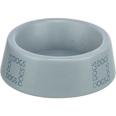 Trixie voerbak / drinkbak hond keramiek grijsblauw | 1 ltr 20 cm