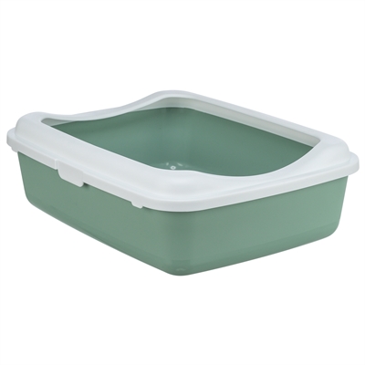 Trixie kattenbak classic salie/wit | 37x48x15 cm