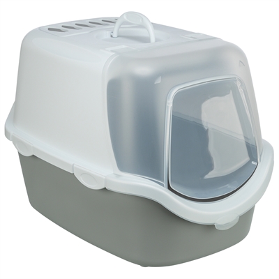 Trixie kattenbak vico open top | lichtgrijs/wit 56x40x40 cm