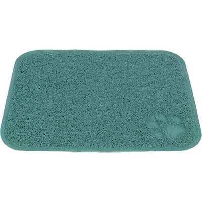 Trixie schoonloopmat voor kattenbakken pvc salie | 45x37 cm