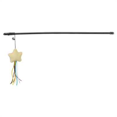 Trixie kattenhengel ster kunststof/pluche 46 cm | met catnip