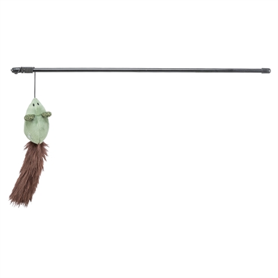 Trixie kattenhengel muis kunststof / pluche | 46 cm
