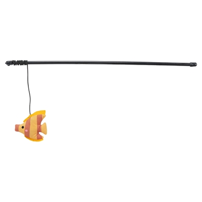 Trixie kattenhengel vis kunststof/pluche | 46 cm