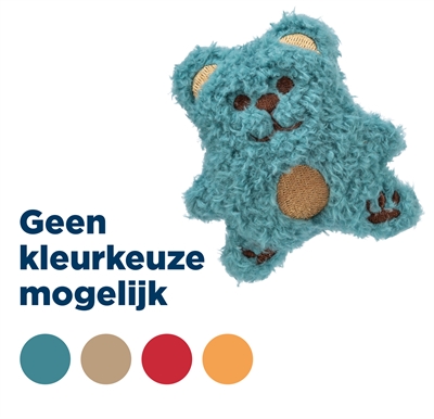 Trixie beer pluche catnip 8 cm | assorti knuffels voor katten
