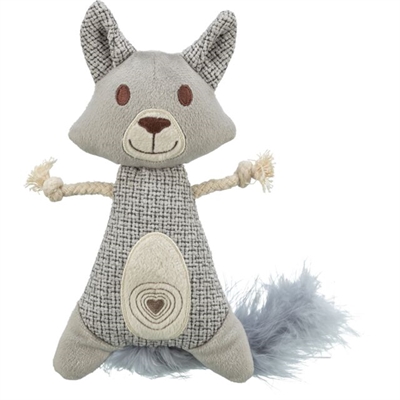Trixie wasbeer xxl pluche 30 cm | stof met veer en catnip