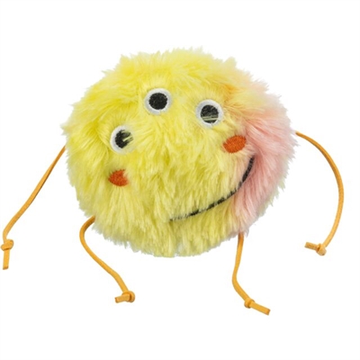 Trixie monster pluche catnip | oranje / geel - 10 cm