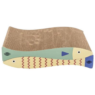 Trixie krabmat vis met catnip | mintgroen / crème 40x30x11 cm 2 st