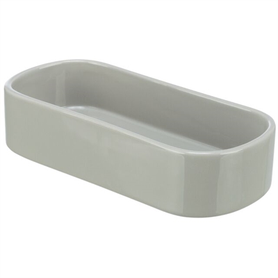 Trixie ovale voerbak/drinkbak keramiek | 22x10 cm 600 ml