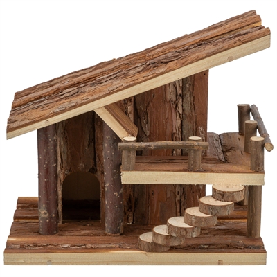 Trixie huis jule voor hamsters | schorshout 25x18x21 cm