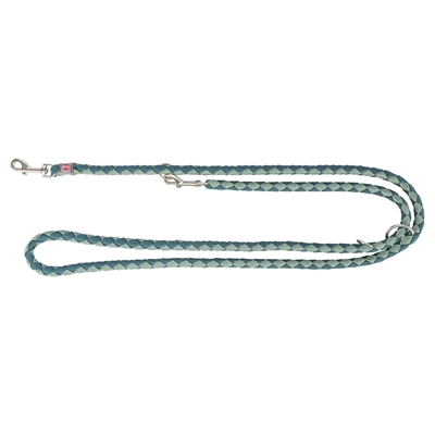 Trixie hondenriem cavo verstelbaar | 200x1,8 cm petrol/salie groen