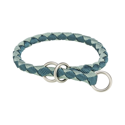 Trixie halsband hond cavo halfslip petrol/salie | 43-51x1,8 cm