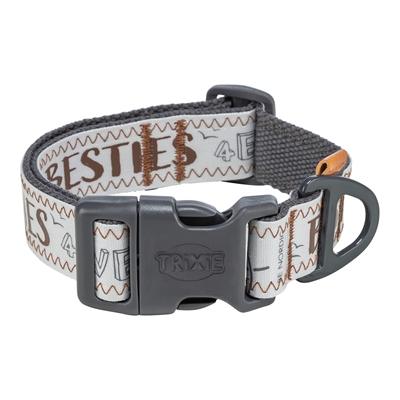 Trixie halsband hond nordic extra breed grijs | 40-60x3,8 cm