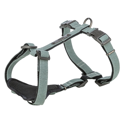 Trixie hondentuig citystyle h-tuig katoen salie | 30-44x1 cm