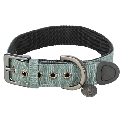 Trixie halsband hond citystyle | 25-32x2,5 cm katoen salie