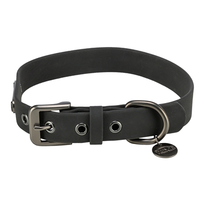 Trixie halsband hond citystyle pvc zwart | 25-32x2 cm